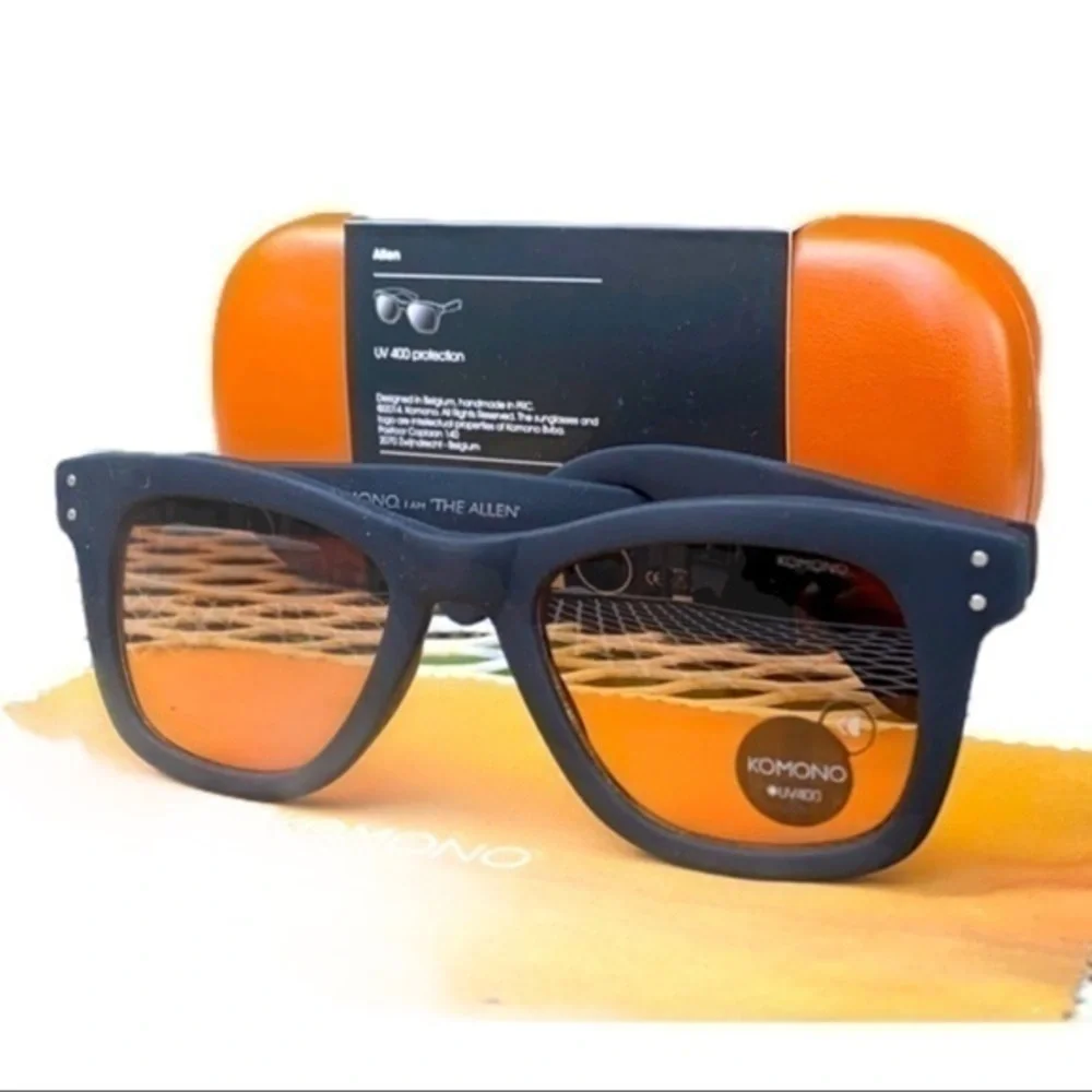 KOMONO SUNGLASSES BLACK wayfarer The Allen